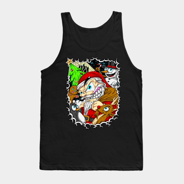 Santa Family Tank Top by Demonforge